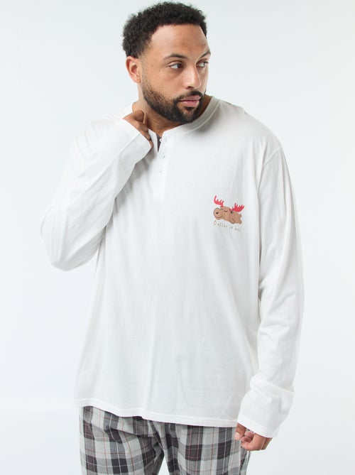 Lange kerstpyjama - 2-delig - Kiabi