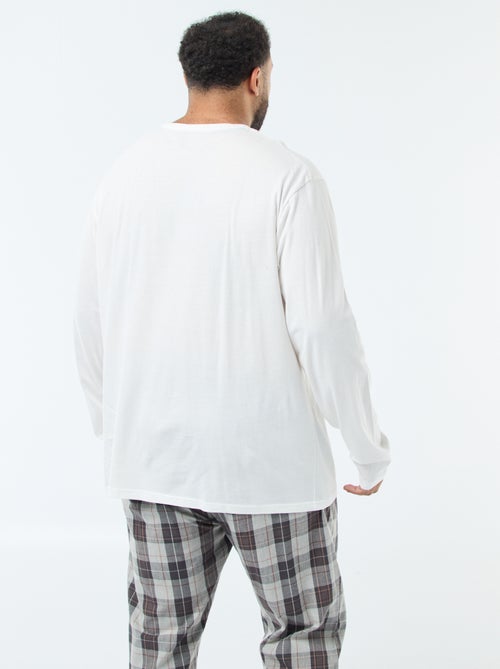 Lange kerstpyjama - 2-delig - Kiabi