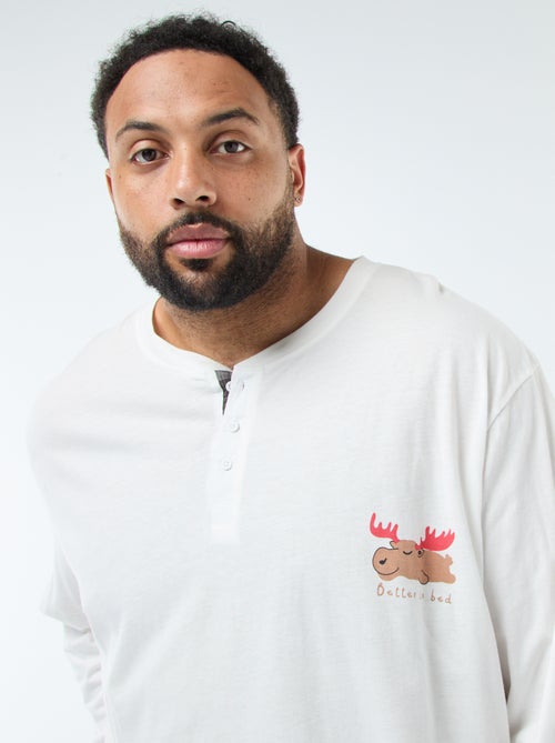 Lange kerstpyjama - 2-delig - Kiabi