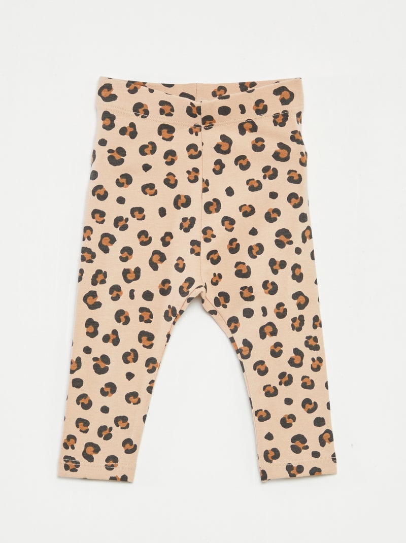 Lange legging Biege - Kiabi