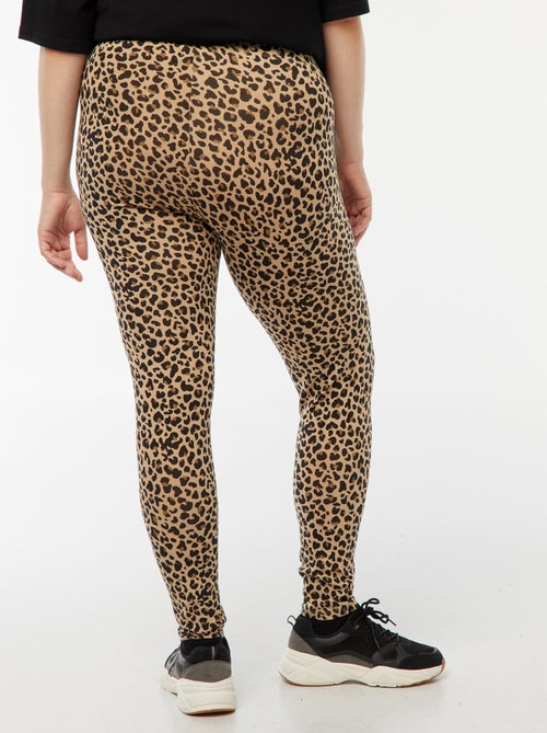 Lange legging met luipaardprint - Kiabi