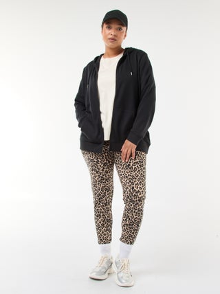 Lange legging met luipaardprint
