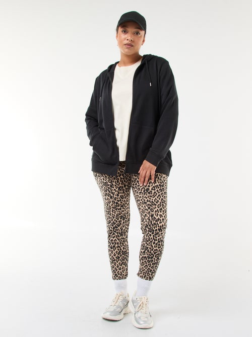 Lange legging met luipaardprint - Kiabi