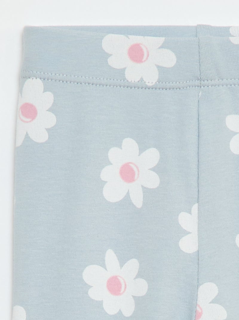 Lange legging met print Grijs - Kiabi