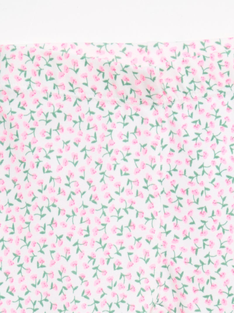 Lange legging met print Rose - Kiabi
