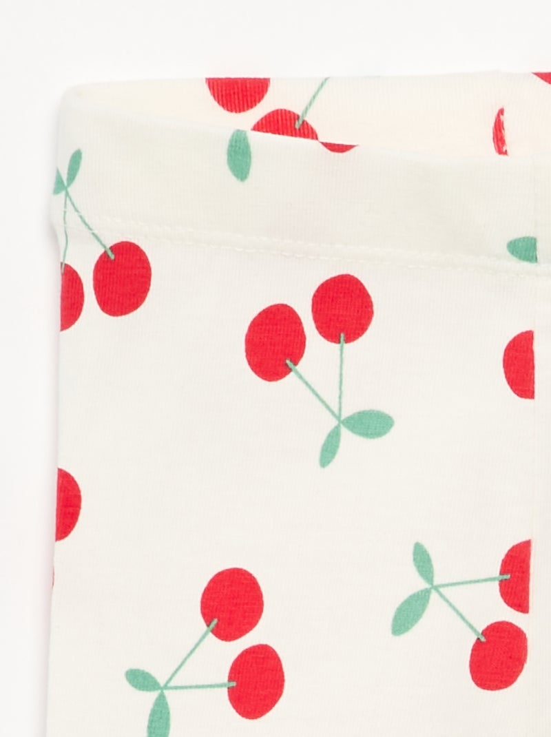 Lange legging met print Wit - Kiabi
