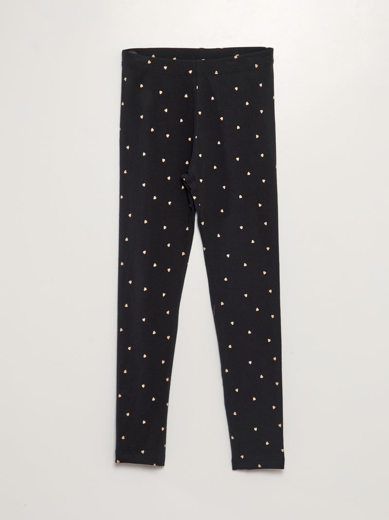 Lange legging met print ZWART - Kiabi