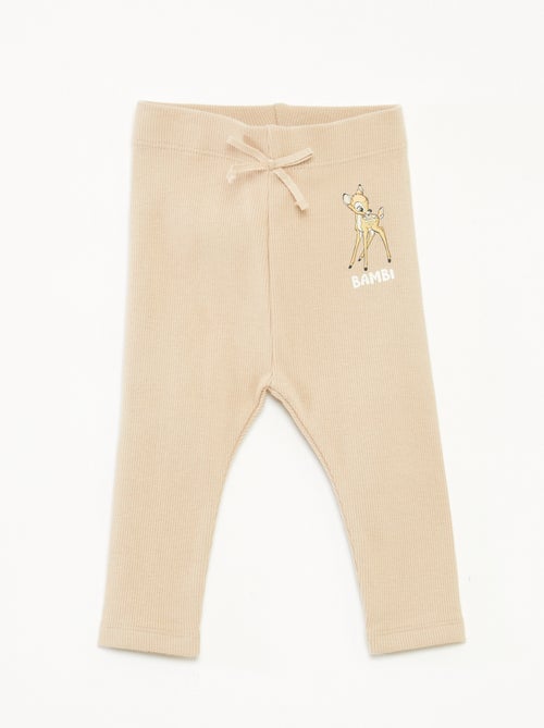 Lange legging met ribbeltextuur 'Disney' - Kiabi