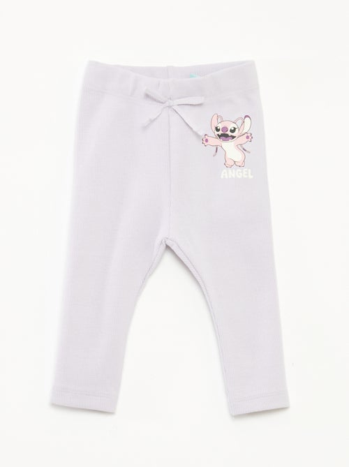 Lange legging met ribbeltextuur 'Disney' - Kiabi