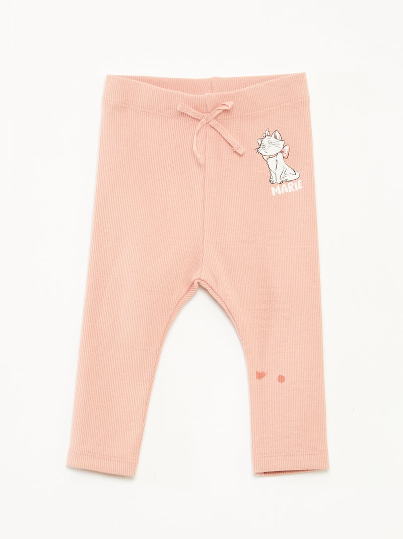 Lange legging met ribbeltextuur 'Disney' Rose - Kiabi