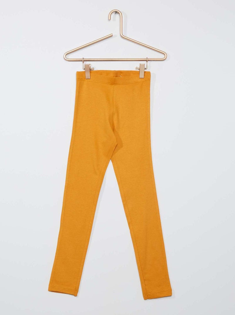 Lange legging met stretch GEEL - Kiabi