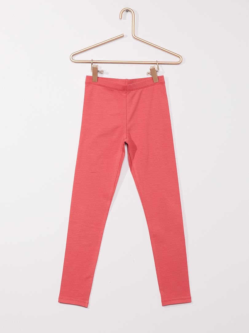 Lange legging met stretch roze - Kiabi