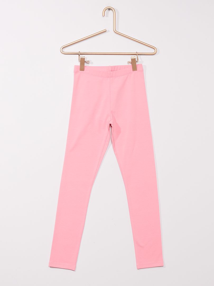 Lange legging met stretch roze - Kiabi