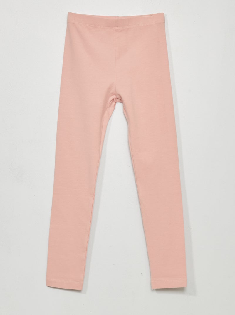 Lange legging met stretch roze - Kiabi