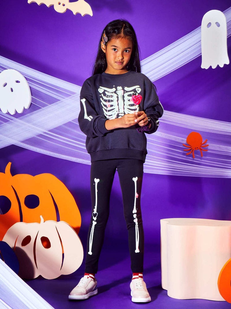 Lange legging | 'skelet' - Halloween GRIJS - Kiabi