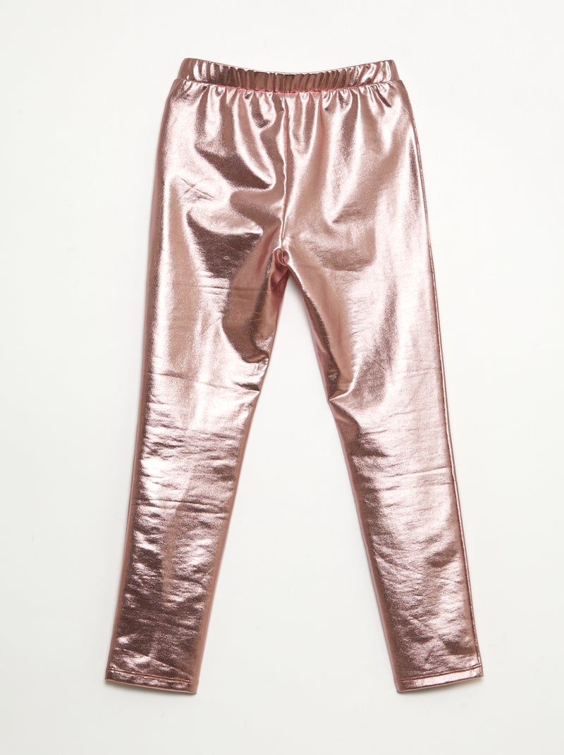 Lange legging van imitatieleer Rose - Kiabi