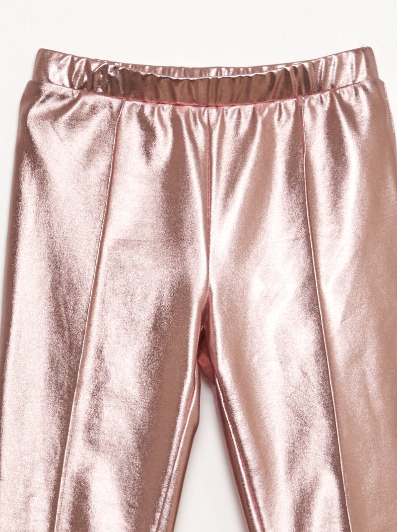 Lange legging van imitatieleer Rose - Kiabi