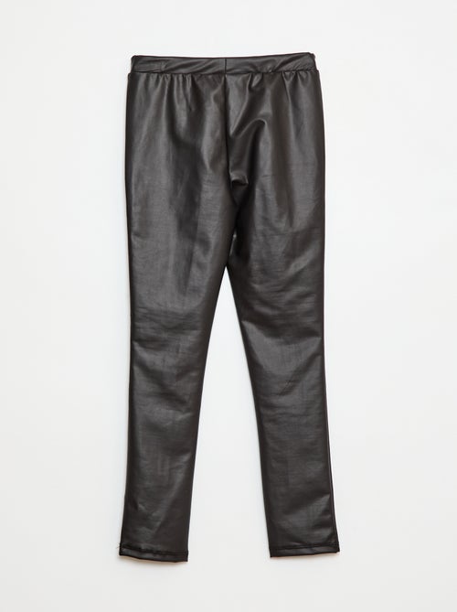 Lange legging van imitatieleer - Kiabi