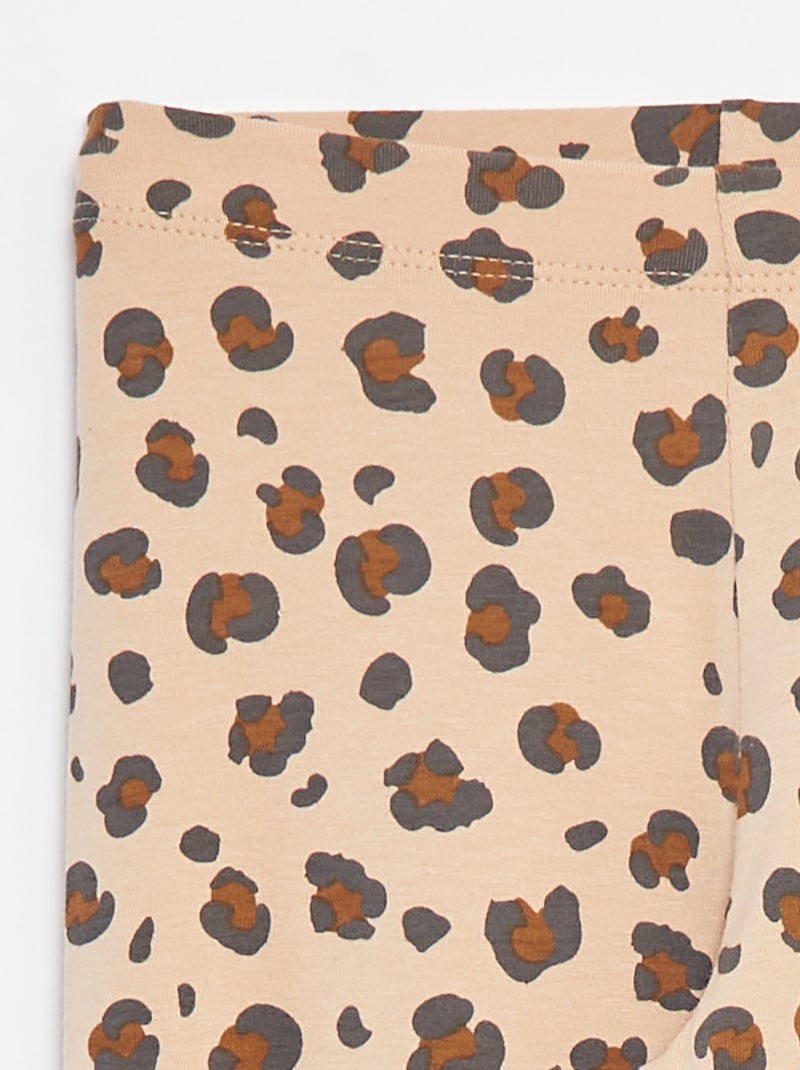 Lange legging van jersey Biege - Kiabi