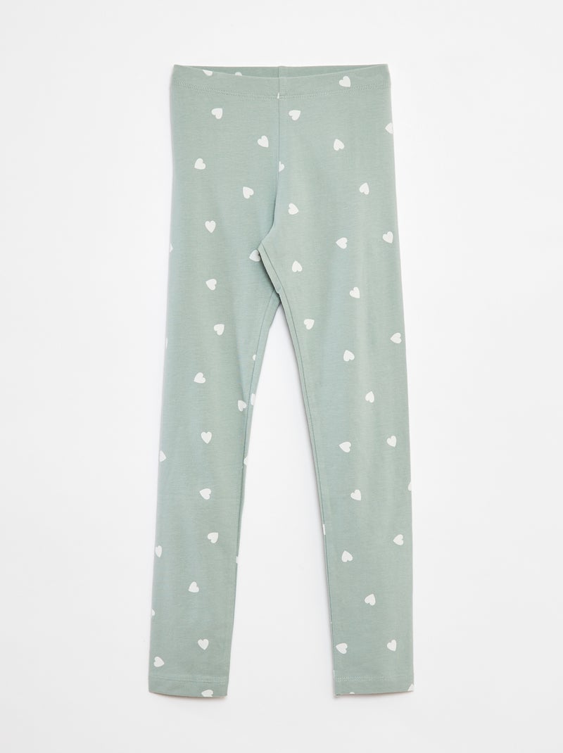 Lange legging van jersey Blauw - Kiabi