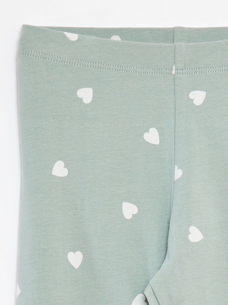 Lange legging van jersey Blauw - Kiabi