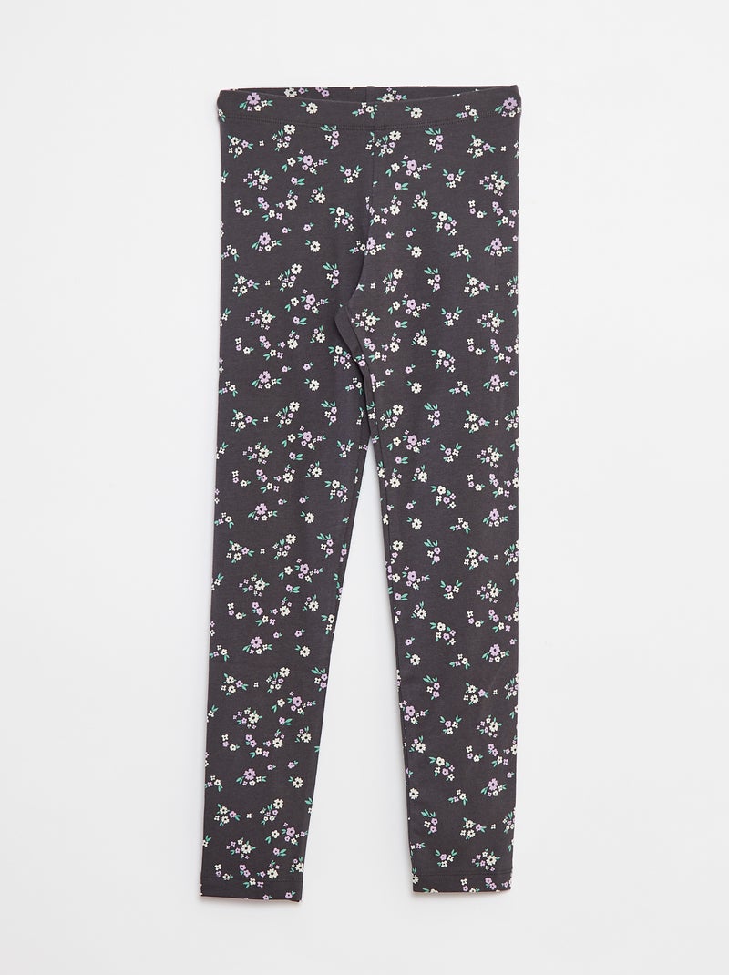 Lange legging van jersey Grijs - Kiabi