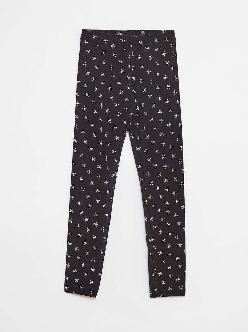 Lange legging van jersey Zwart - Kiabi