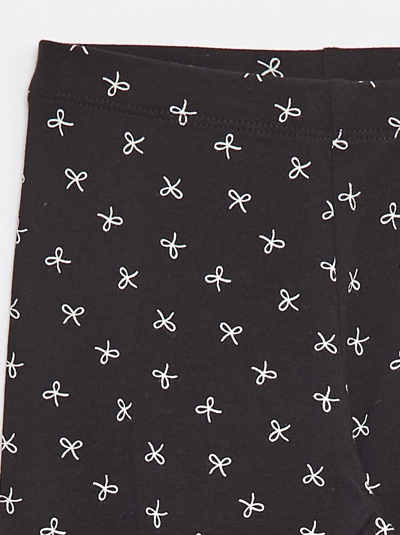 Lange legging van jersey Zwart - Kiabi