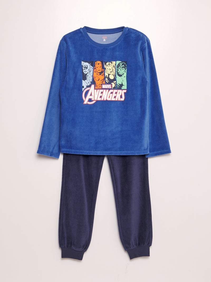 Lange 'Marvel'-pyjama met 'Avengers'-print - 2-delig BLAUW - Kiabi