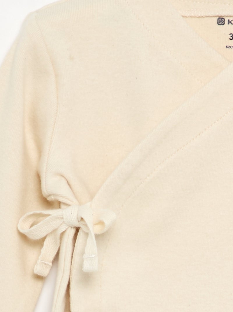 Lange meegroei pyjama - gemakkelijk aan te trekken collectie Biege - Kiabi
