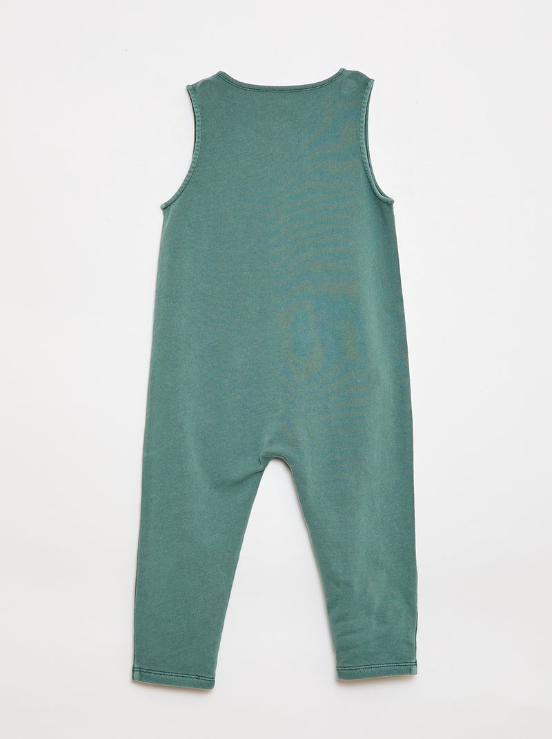 Lange mouwloze jumpsuit Groen - Kiabi