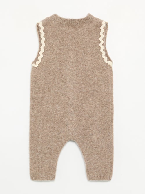 Lange mouwloze jumpsuit van tricot - Kiabi