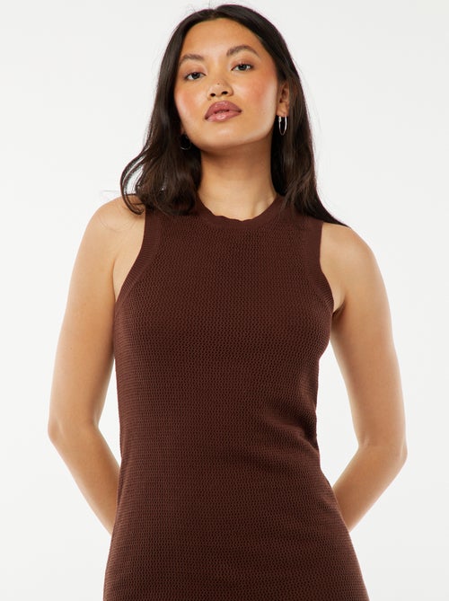 Lange, mouwloze jurk - Kiabi