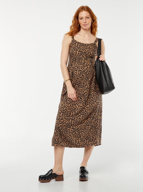 Lange, mouwloze zwangerschapsjurk - Kiabi