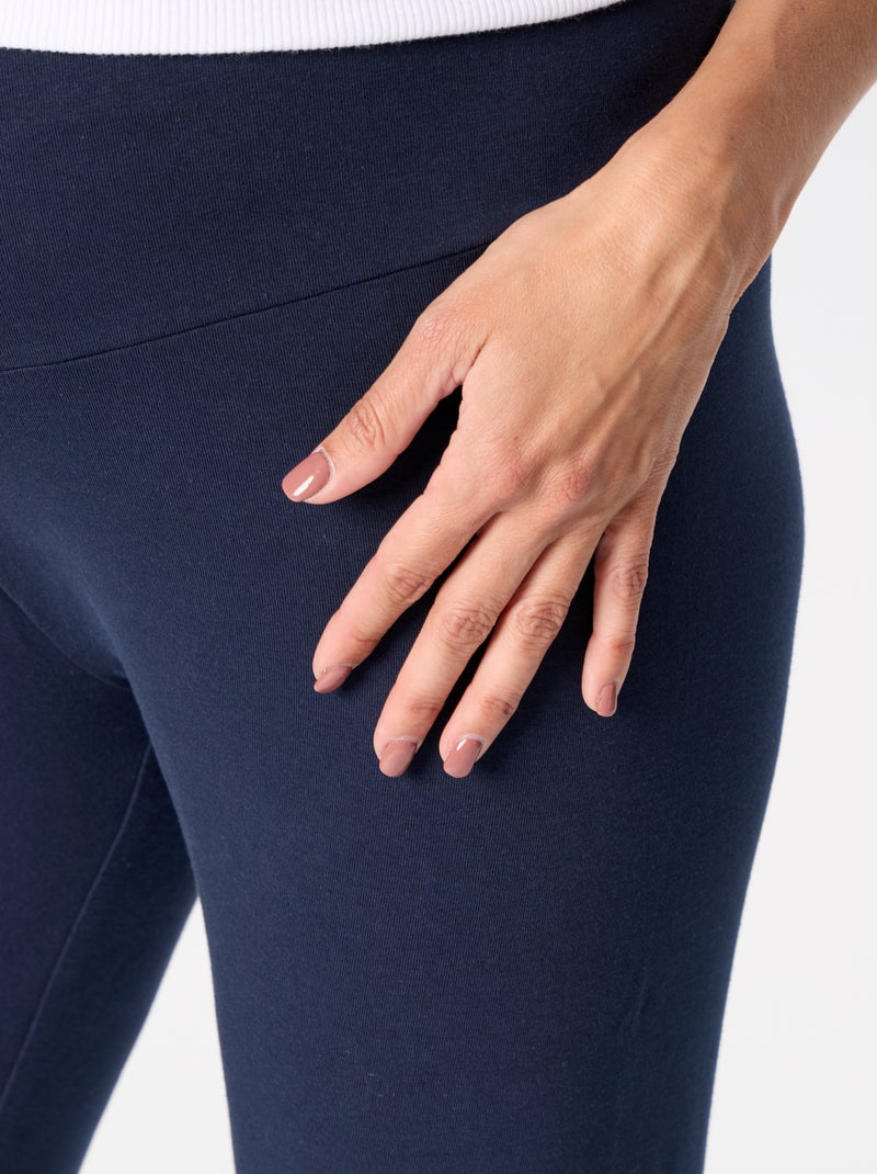 Lange naadloze legging Blauw - Kiabi