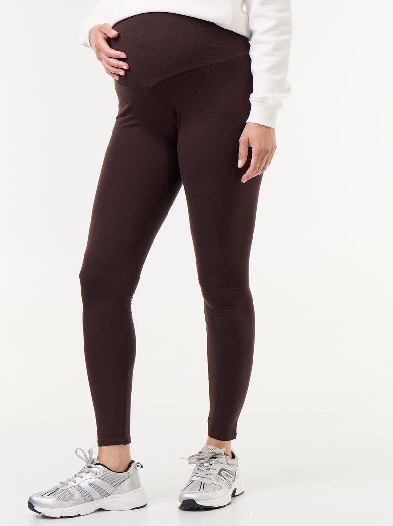 Lange naadloze legging Bruin - Kiabi