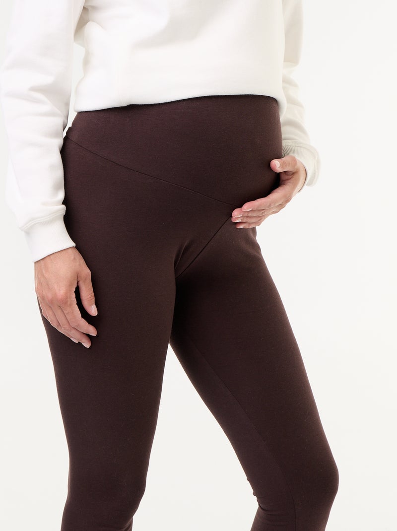 Lange naadloze legging Bruin - Kiabi