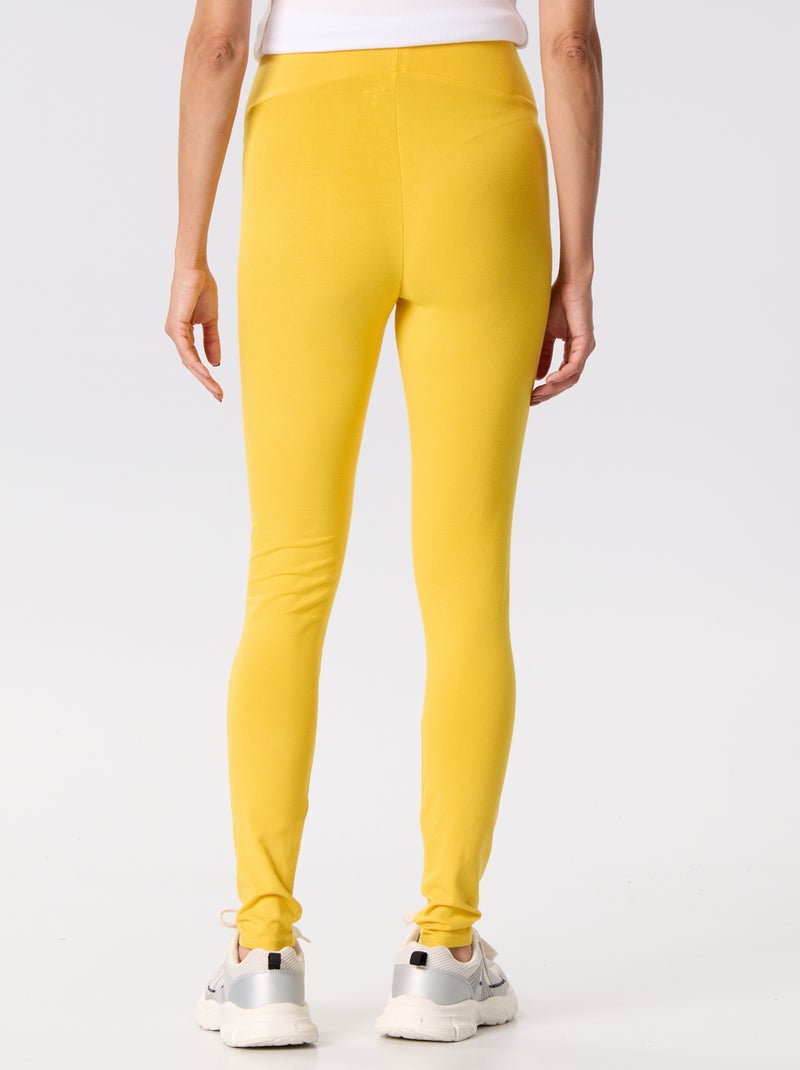 Lange naadloze legging Geel - Kiabi