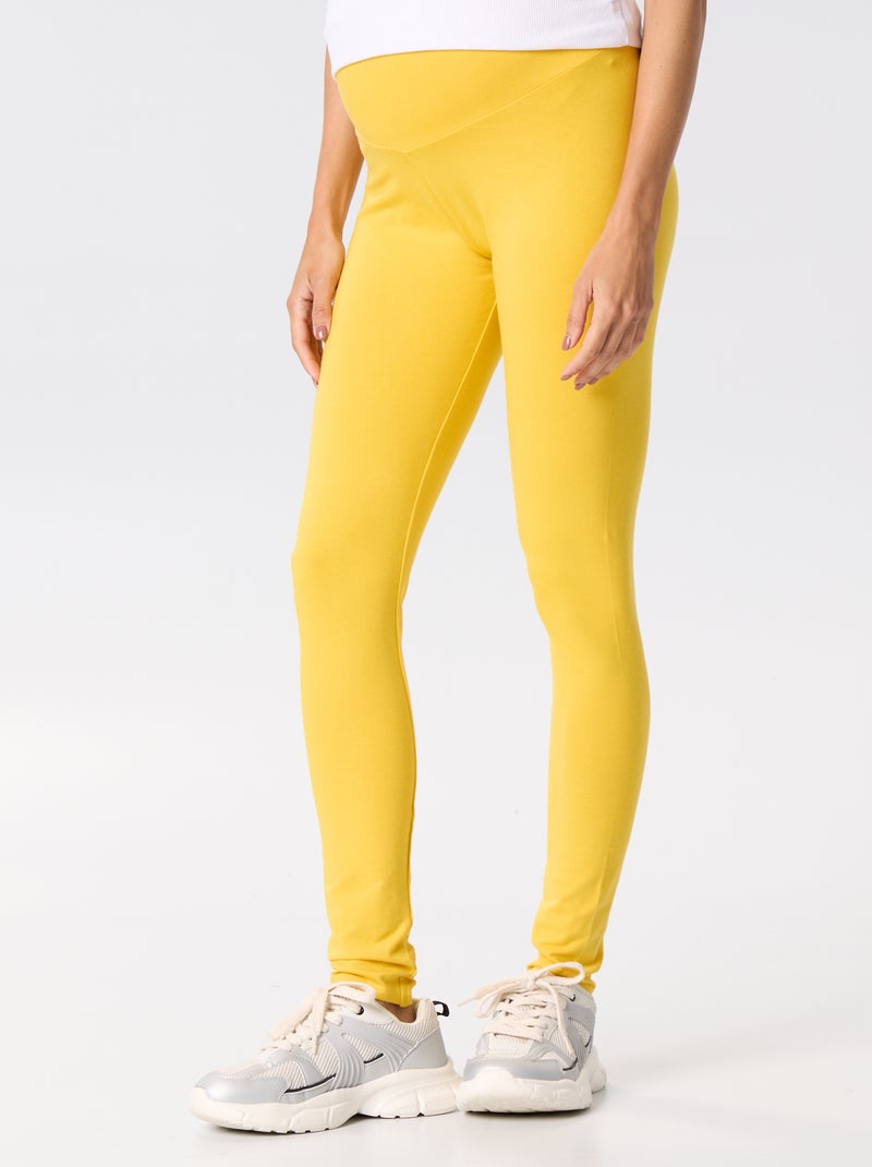 Lange naadloze legging Geel - Kiabi