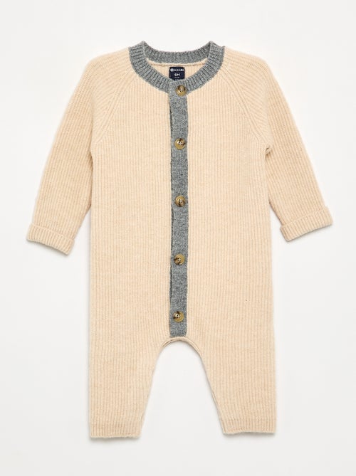 Lange overall van tricot - Kiabi