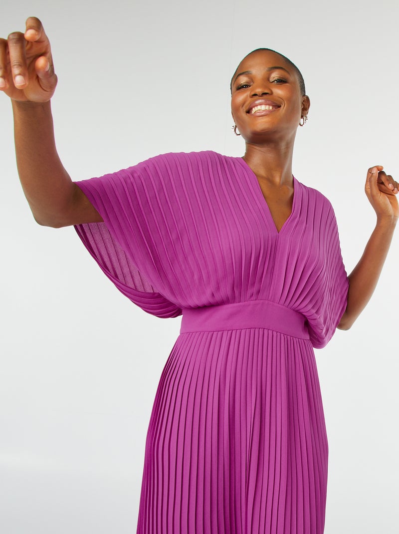 Lange plooijurk ROSE - Kiabi