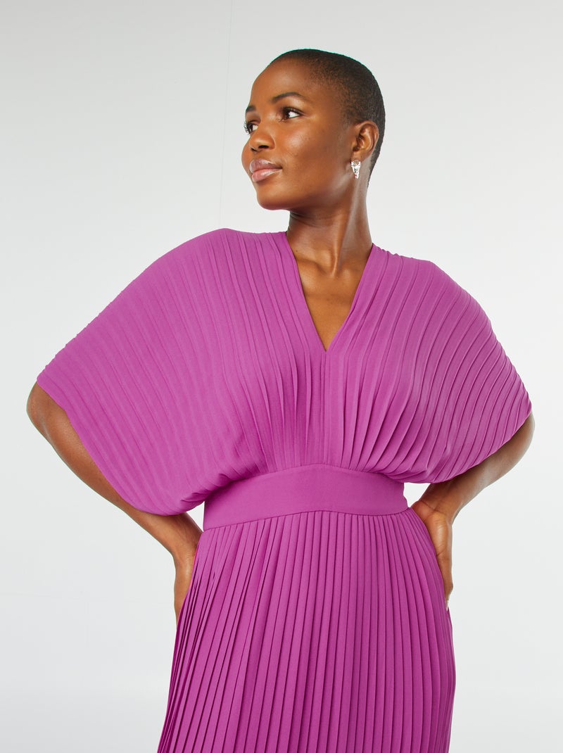 Lange plooijurk ROSE - Kiabi