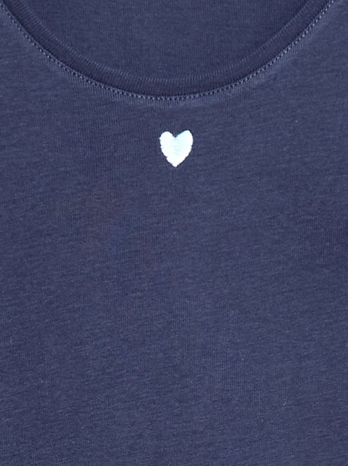 Lange popeline pyjama - 2-delig - Kiabi