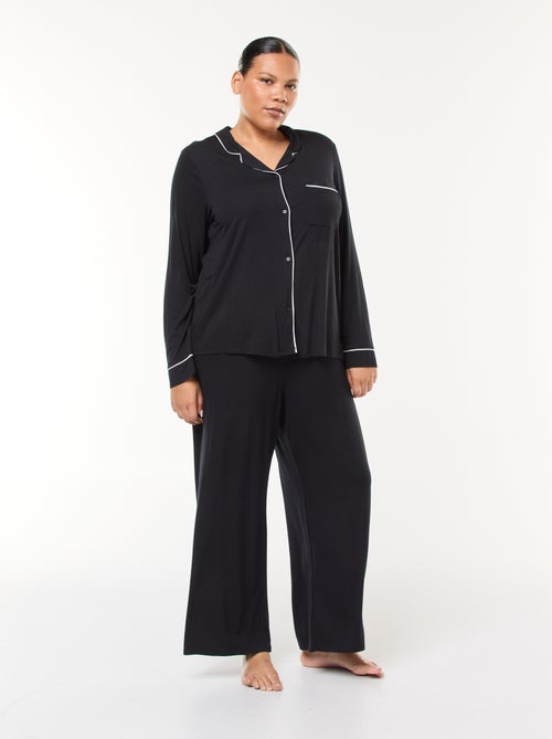 Lange pyjama - Blouse + broek - 2-delig - Kiabi