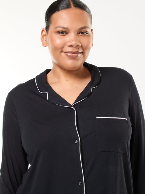 Lange pyjama - Blouse + broek - 2-delig - Kiabi