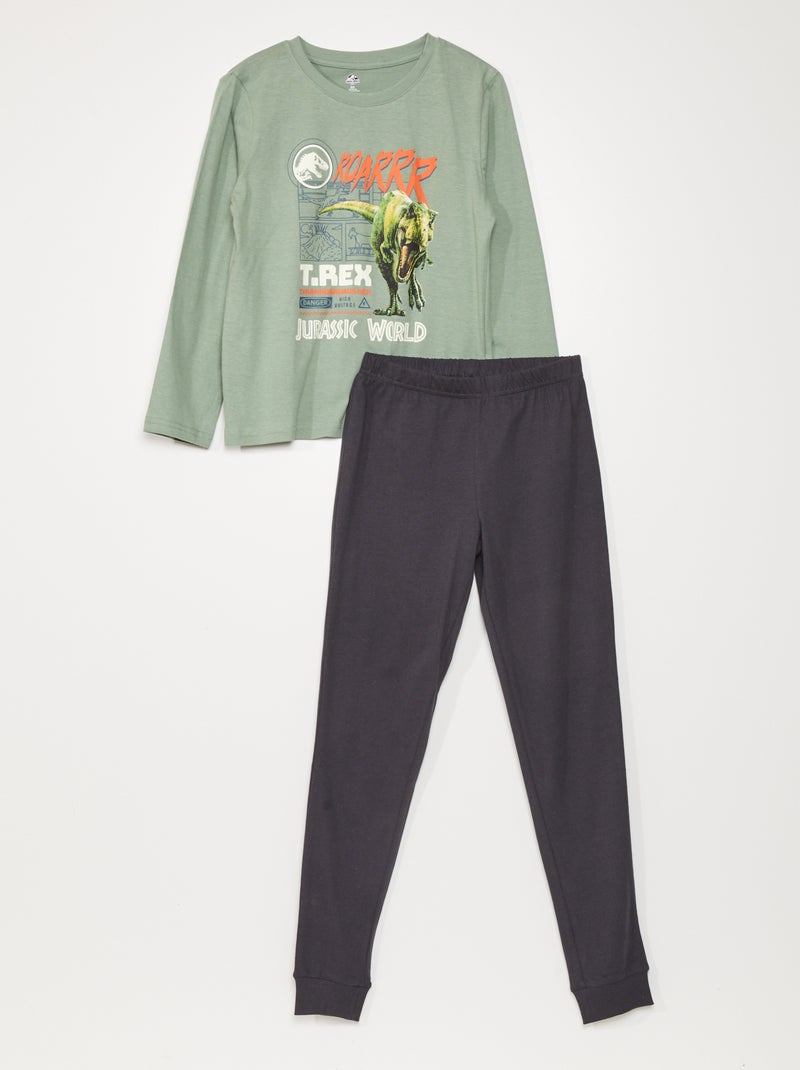 Lange pyjama - 'Jurassic Park' - 2-delig KAKI - Kiabi