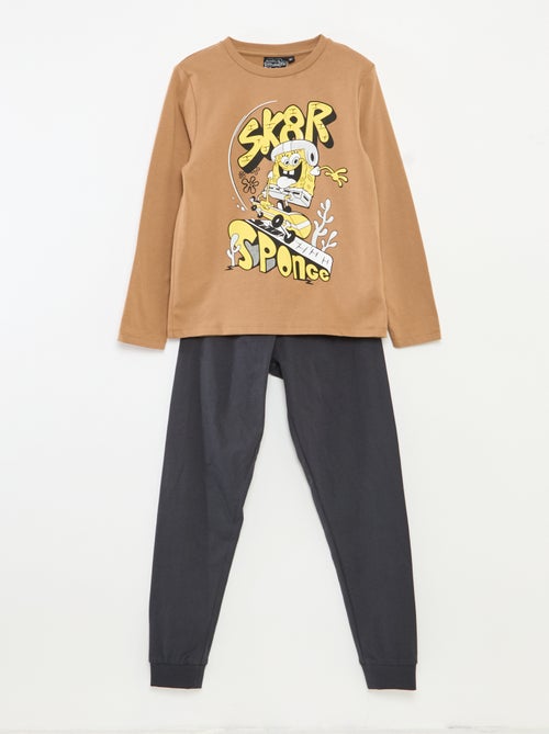 Lange pyjama - T-shirt + broek 'SpongeBob' - 2-delig - Kiabi