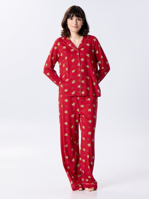 Lange pyjama 'De Grinch' - 2-delig - Kiabi Lange pyjama 'De Grinch' - 2-delig - Kiabi
