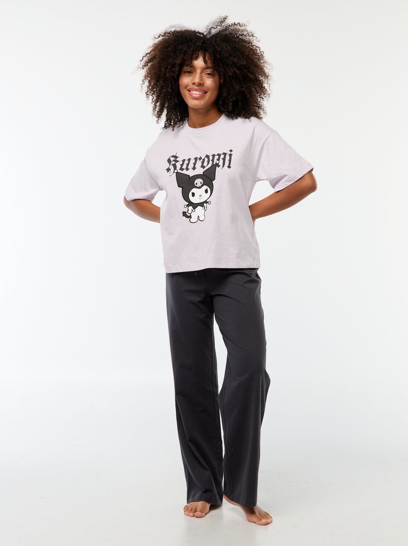 Lange pyjama 'Kuromi' - 2-delig PAARS - Kiabi