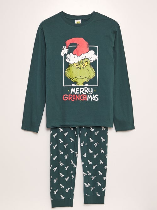 Lange pyjama met De Grinch-print - 2-delig - Kiabi